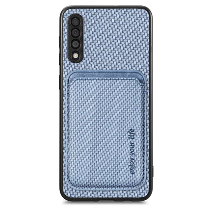 Carbon Fiber Leather Card Magsafe Magnetic Phone Case, For Samsung Galaxy A22 4G, For Samsung Galaxy A22 5G, For Samsung Galaxy A32 5G, For Samsung Galaxy A50