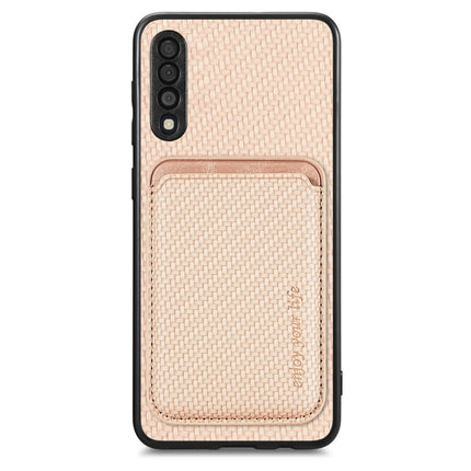 Carbon Fiber Leather Card Magsafe Magnetic Phone Case, For Samsung Galaxy A22 4G, For Samsung Galaxy A22 5G, For Samsung Galaxy A32 5G, For Samsung Galaxy A50
