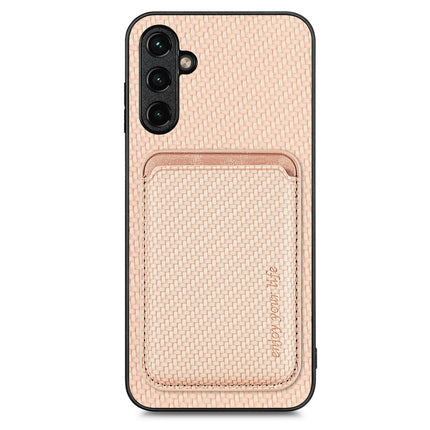 Carbon Fiber Leather Card Magsafe Magnetic Phone Case, For Samsung Galaxy A54 5G