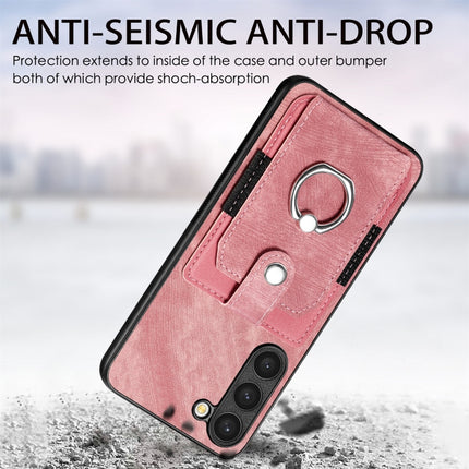 Retro Skin-feel Ring Card Wallet Phone Case, For Samsung Galaxy S21 FE 5G, For Samsung Galaxy S21 5G, For Samsung Galaxy S21+ 5G, For Samsung Galaxy S21 Ultra 5G