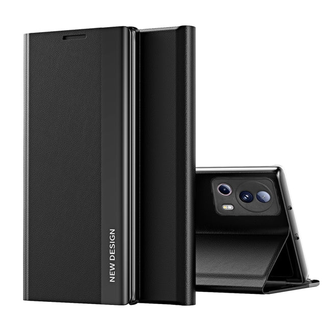 Side Electroplated Adsorption Leather Phone Case, For Xiaomi 13 Lite