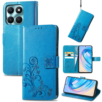 Four-leaf Clasp Embossed Leather Phone Case, For Honor 600 Lite Global, For Honor X9b, For Honor X6A, For Honor  X50