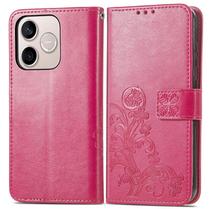Four-leaf Clasp Embossed Leather Phone Case, For Honor 600 Lite Global, For Honor X9b, For Honor X6A, For Honor  X50