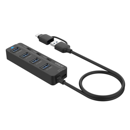 Onten UCA5306 7 in 2 USB3.0 + Type-C 7-Ports HUB Docking Station Support OTG Function, UCA5306