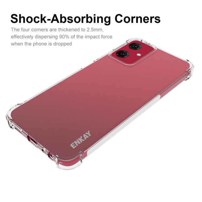 ENKAY Hat-Prince Transparent TPU Shockproof Phone Case, For Motorola Moto G Power 5G 2024, For Motorola Moto G84 5G, For Motorola Moto G54 5G, For Motorola Edge 40 Neo 5G, For Motorola Moto G14 4G, For Motorola Moto G Stylus 5G 2023                    ...