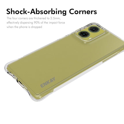 ENKAY Hat-Prince Transparent TPU Shockproof Phone Case, For Motorola Moto G85 5G, For Motorola Edge 2024, For Motorola Edge 50 Ultra, For Motorola Edge 50 Pro 5G, For Motorola Edge 50 Fusion, For Motorola Moto G Stylus 5G 2024                          ...