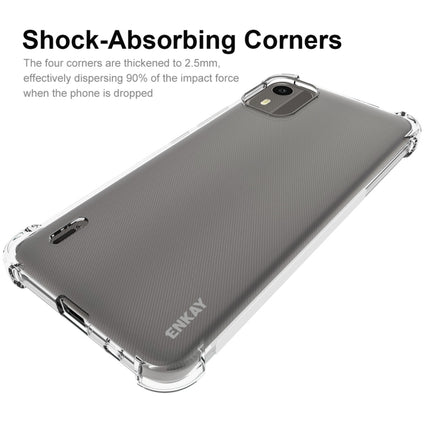 ENKAY Clear TPU Shockproof Anti-slip Phone Case, For Nokia C12 4G, For Nokia C300 4G, For Nokia G42 5G, For Nokia C22 4G, For Nokia C110 4G, For Nokia C32 4G, For Nokia XR21 5G