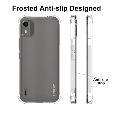 ENKAY Clear TPU Shockproof Anti-slip Phone Case, For Nokia C12 4G, For Nokia C300 4G, For Nokia G42 5G, For Nokia C22 4G, For Nokia C110 4G, For Nokia C32 4G, For Nokia XR21 5G