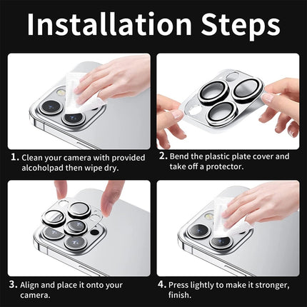 For iPhone 14 Pro / 14 Pro Max ENKAY Hat-Prince Anti-reflection Camera Lens Aluminium Alloy  Tempered Glass Film, For iPhone 14 Pro / 14 Pro Max