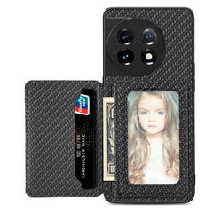 Carbon Fiber Magnetic Card Wallet Bag Phone Case, For OnePlus 11 5G, For Xiaomi Poco X4 Pro 5G, For Xiaomi Poco X5 Pro 5G, For Samsung Galaxy A22 5G