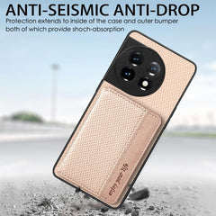 Carbon Fiber Magnetic Card Wallet Bag Phone Case, For OnePlus 11 5G, For Xiaomi Poco X4 Pro 5G, For Xiaomi Poco X5 Pro 5G, For Samsung Galaxy A22 5G