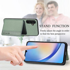 Carbon Fiber Magnetic Card Wallet Bag Phone Case