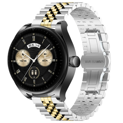 Five Bull Half Round Stainless Steel Watch Band + Strap Removal Tool, For Huawei Watch GT3 SE, For Huawei Watch Buds, For Huawei Watch3 Pro New