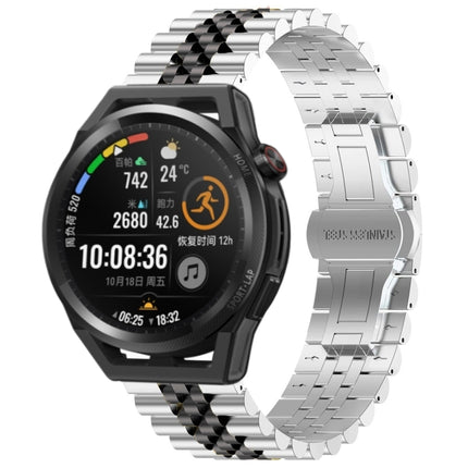 Five Bull Half Round Stainless Steel Watch Band + Strap Removal Tool, For Huawei Watch GT3 Pro 46mm, For Huawei Watch GT Runner, For Huawei Watch GT3 46mm