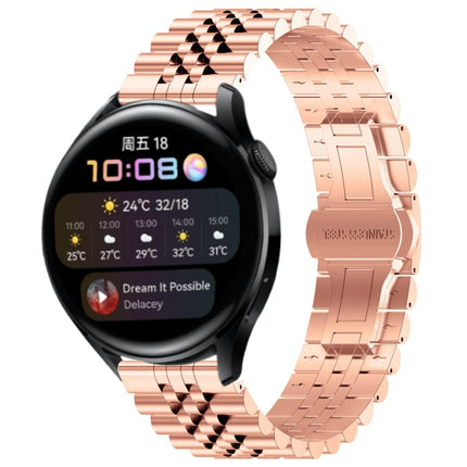 Five Bull Half Round Stainless Steel Watch Band + Strap Removal Tool, For Huawei Watch 3 / 3 Pro, For Huawei Watch GT2 Pro / GT 2e, For Huawei Watch GT 42mm/46mm / GT2 46mm