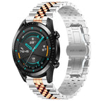 For Huawei Watch GT 42mm/46mm / GT2 46mm / Silver+Rose Gold