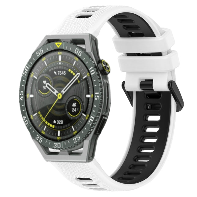 22mm Sports Two-Color Silicone Watch Band, For Huawei Watch GT3 SE, For Huawei Watch GT3 Pro 46mm