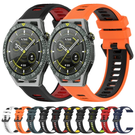 22mm Sports Two-Color Silicone Watch Band, For Huawei Watch 3 Pro, For Huawei GT2 Pro