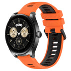For Huawei Watch Buds / Orange+Black