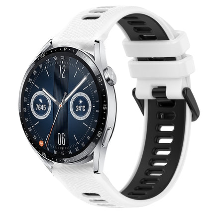 22mm Sports Two-Color Silicone Watch Band, For Huawei Watch Buds, For Huawei Watch GT3 46mm