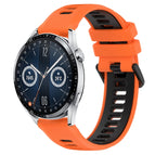 For Huawei Watch GT3 46mm / Orange+Black