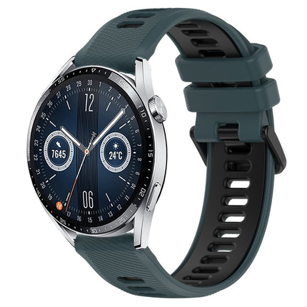 22mm Sports Two-Color Silicone Watch Band, For Huawei Watch Buds, For Huawei Watch GT3 46mm