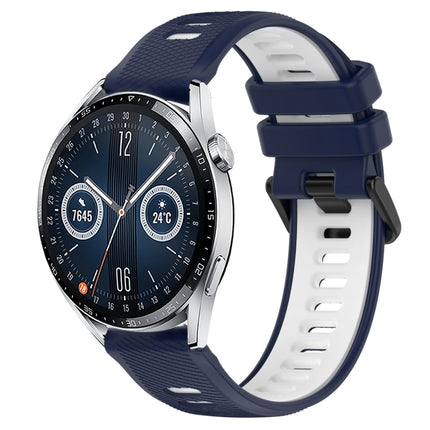 22mm Sports Two-Color Silicone Watch Band, For Huawei Watch Buds, For Huawei Watch GT3 46mm