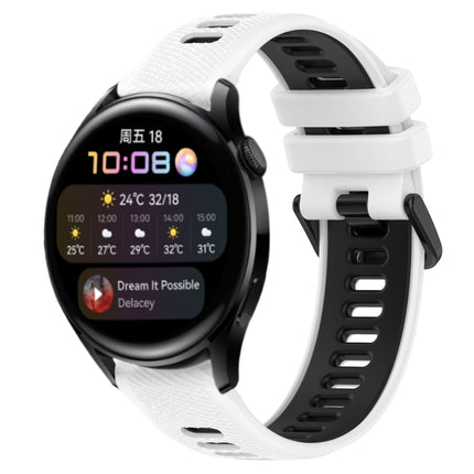 22mm Sports Two-Color Silicone Watch Band, For Huawei Watch GT Runner, For Huawei Watch 3