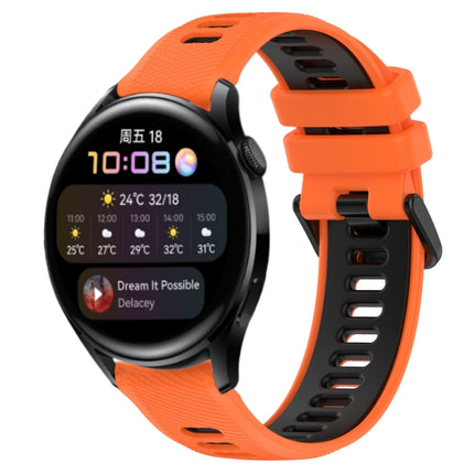 22mm Sports Two-Color Silicone Watch Band, For Huawei Watch GT Runner, For Huawei Watch 3