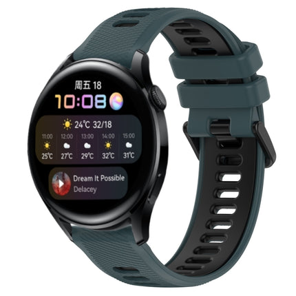 22mm Sports Two-Color Silicone Watch Band, For Huawei Watch GT Runner, For Huawei Watch 3