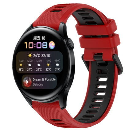 22mm Sports Two-Color Silicone Watch Band, For Huawei Watch GT Runner, For Huawei Watch 3