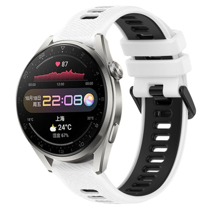22mm Sports Two-Color Silicone Watch Band, For Huawei Watch 3 Pro, For Huawei GT2 Pro