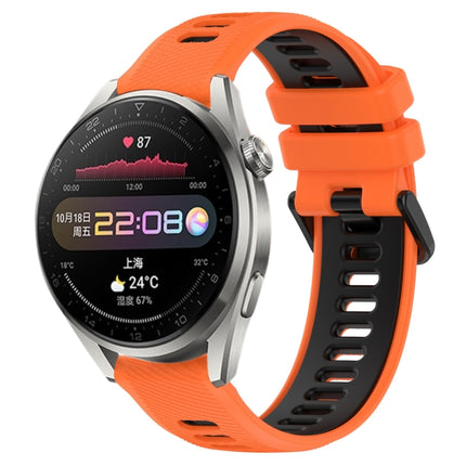 22mm Sports Two-Color Silicone Watch Band, For Huawei Watch 3 Pro, For Huawei GT2 Pro