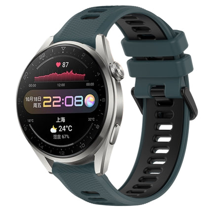 22mm Sports Two-Color Silicone Watch Band, For Huawei Watch 3 Pro, For Huawei GT2 Pro