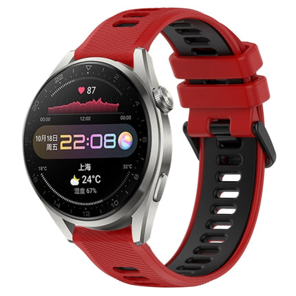 22mm Sports Two-Color Silicone Watch Band, For Huawei Watch 3 Pro, For Huawei GT2 Pro