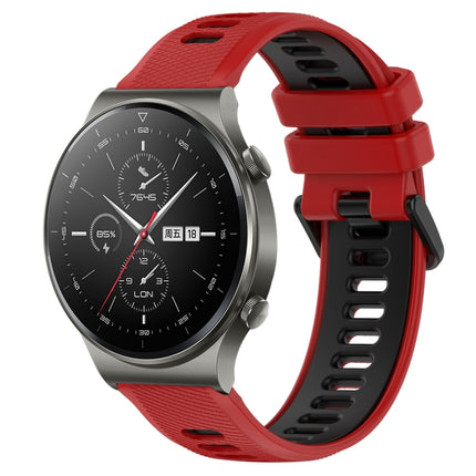 22mm Sports Two-Color Silicone Watch Band, For Huawei Watch 3 Pro, For Huawei GT2 Pro