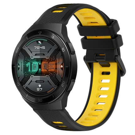 22mm Sports Two-Color Silicone Watch Band, For Huawei Watch GT 2E, For Huawei GT2 46mm