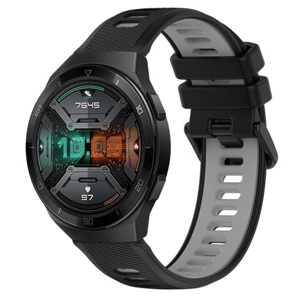 22mm Sports Two-Color Silicone Watch Band, For Huawei Watch GT 2E, For Huawei GT2 46mm