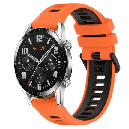 22mm Sports Two-Color Silicone Watch Band, For Huawei Watch GT 2E, For Huawei GT2 46mm