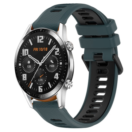 22mm Sports Two-Color Silicone Watch Band, For Huawei Watch GT 2E, For Huawei GT2 46mm