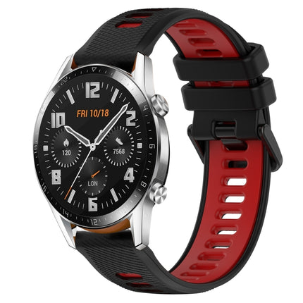 22mm Sports Two-Color Silicone Watch Band, For Huawei Watch GT 2E, For Huawei GT2 46mm