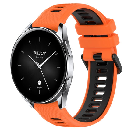 22mm Sports Two-Color Silicone Watch Band, For Xiaomi Watch S2 42mm, For Xiaomi Watch S2 46mm