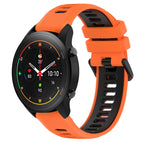 For Xiaomi MI Watch S1 Pro / Orange+Black