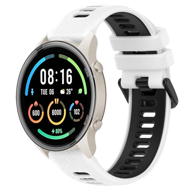 22mm Sports Two-Color Silicone Watch Band, For Xiaomi MI Watch Sport, For Xiaomi MI Watch Color