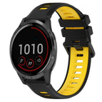 For Garmin Vivoactive 4 / Black+Yellow
