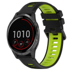 For Garmin Vivoactive 4 / Black+Green
