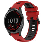 For Garmin Vivoactive 4 / Red+Black