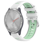 For Garmin Vivomove 3S / White+Teal
