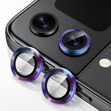 For Samsung Galaxy Z Flip4 / W23 Flip ENKAY Hat-Prince 9H Rear Camera Lens Aluminium Alloy Tempered Glass Film, For Samsung Galaxy Z Flip4 / W23 Flip