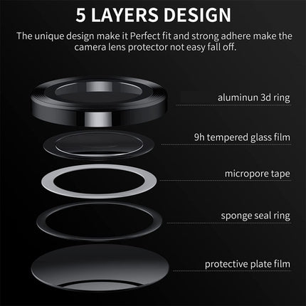 For Samsung Galaxy Z Flip4 / W23 Flip ENKAY Hat-Prince 9H Rear Camera Lens Aluminium Alloy Tempered Glass Film, For Samsung Galaxy Z Flip4 / W23 Flip